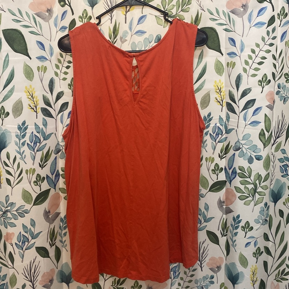 Orange Sleeveless Top. Lane Bryant Size 26/28. - Picture 4 of 5
